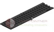 Решетка ячеистая чугунная Filcoten DN 100, 500/124/5, класс C250, с пружинным крепежом