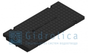 Глухая крышка для лотка водоотводного Gidrolica Standart DN200 КЛ-20.23,8.50 - пластиковая, класс С250