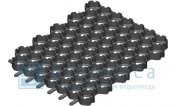 Решетка газонная Gidrolica Eco Normal РГ-53.43.3,5 - пластиковая чёрная