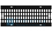 Решетка чугунная ячеистая Gidrolica BGF/BGU DN150 500/207/7, класс С250 кН (BGF, BGU), с пружинным крепежом