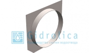 Заглушка торцевая стальная Gidrolica BGU DN400 (СО-400мм) с водосливом ЗТв 40 - 54. 55,5. 0,2