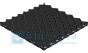 Решётка газонная 600х600х40 Gidrolica® Eco Pro РГ-60.60.4 пластиковая чёрная
