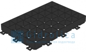 Газонная решётка 600х400х64 Gidrolica® Eco Super РГ-60.40.6,4 пластиковая чёрная