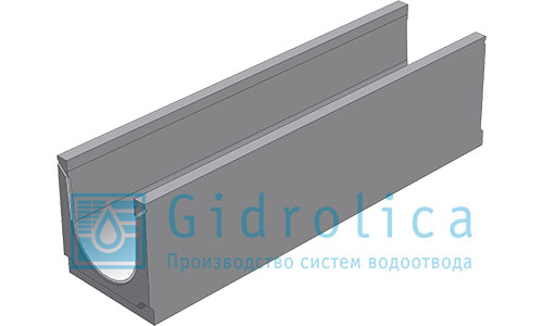 Фото Бетонные лотки DN200 BGU Универсальный лоток бетонный DN200 H280 № 5-0 без уклона класс C250