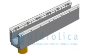BGU-Z Универсальный лоток бетонный DN100, №. 10-0, с оцинкованной насадкой, с вертикальным водосливом