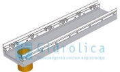 BGF-Z Мелкосидящий лоток бетонный DN150, с оцинкованной насадкой, с вертикальным водосливом, h 100, без уклона