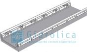 BGF-Z Мелкосидящий лоток бетонный DN200, с оцинкованной насадкой, h 100, без уклона