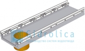 BGF-Z Мелкосидящий лоток бетонный DN200, с оцинкованной насадкой, с вертикальным водосливом, h 100, без уклона