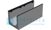 Лоток водоотводный бетонный коробчатый (СО300 мм), с чугунной насадкой, с уклоном 0,5% КUу 100.39,9 (30).55,5(48,5) - BGZ-S, № 32