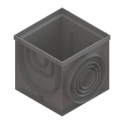 Дождеприемник-пескоуловитель PolyMax Basic ДПП–40.40 400х400 мм пластиковый класс С250