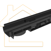 Лоток водоотводный Gidrolica®Standart DN100 ЛВ-10.14,5.06 пластиковый h 60, класс C250