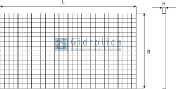 Решетка водоприемная Gidrolica Light РВ -50.55.100 - стальная ячеистая оцинкованная класс А15