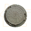 Люк легкий круглый Gidrostok Lk -750/576.50/20 полимерпесчаный А15